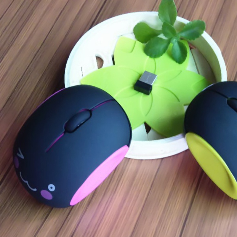 Chuột Máy Tính Không Dây 3 Nút Bấm Hoạt Hình Xinh Xắn