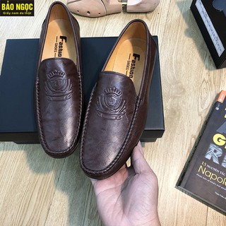 GIÀY LƯỜI NAM - GIÀY MỌI NAM DA BÒ 2 LỚP DÀY VÀ MỀM, ĐẾ CAO SU KHÂU CHẮC CHẮN - MÃ K97
