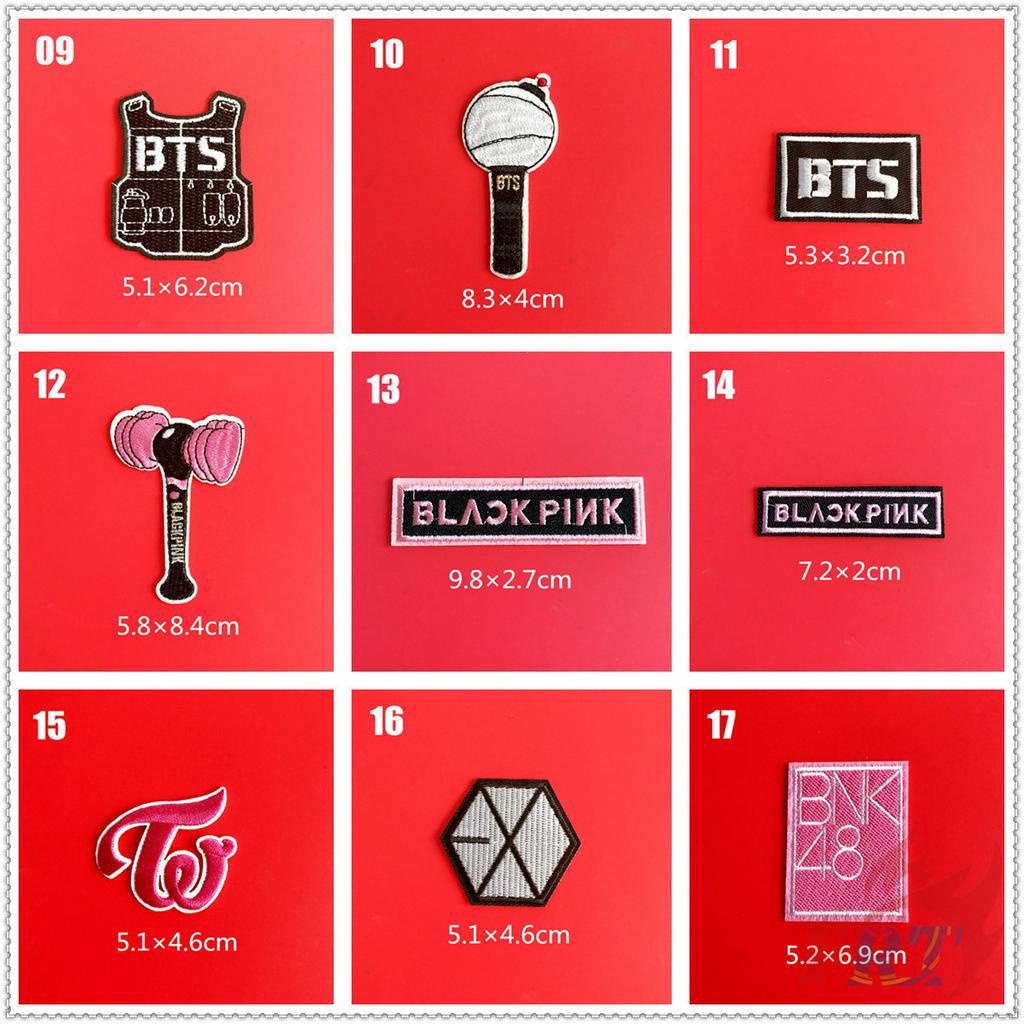 Sticker Ủi Thêu Hình Ngôi Sao Kpop