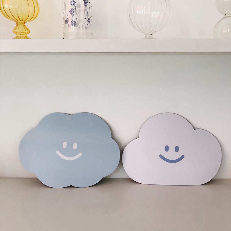 Tấm Lót Chuột Máy Tính Chống Trượt In Hình Đám Mây Dễ Thương Tiện Dụng