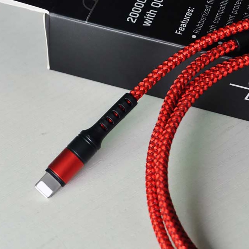 Dây Cáp Sạc Nhanh 2M 5A Bằng nylon Cho Điện Thoại Apple