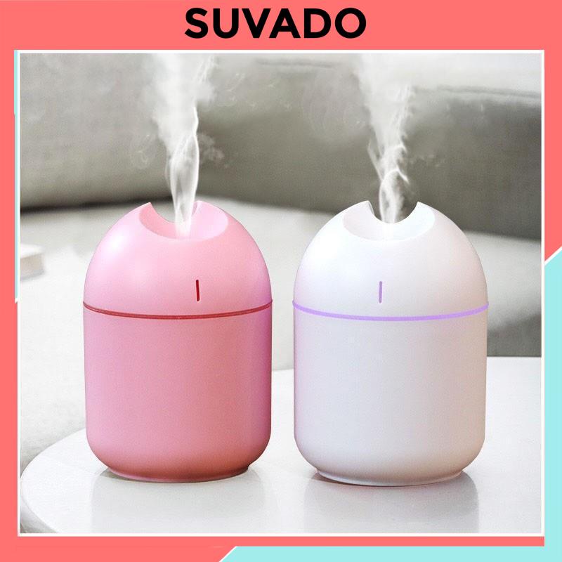 Máy phun sương tạo ẩm mini khuếch tán tinh dầu cho phòng ngủ, điều hòa 200ml cầm tay cắm USB giá rẻ 9801 SUVADO