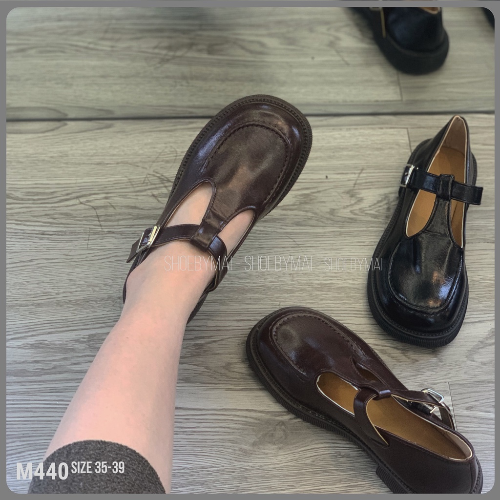 Giày búp bê nữ lolita cá tính 2 màu M440 SHOEBYMAI