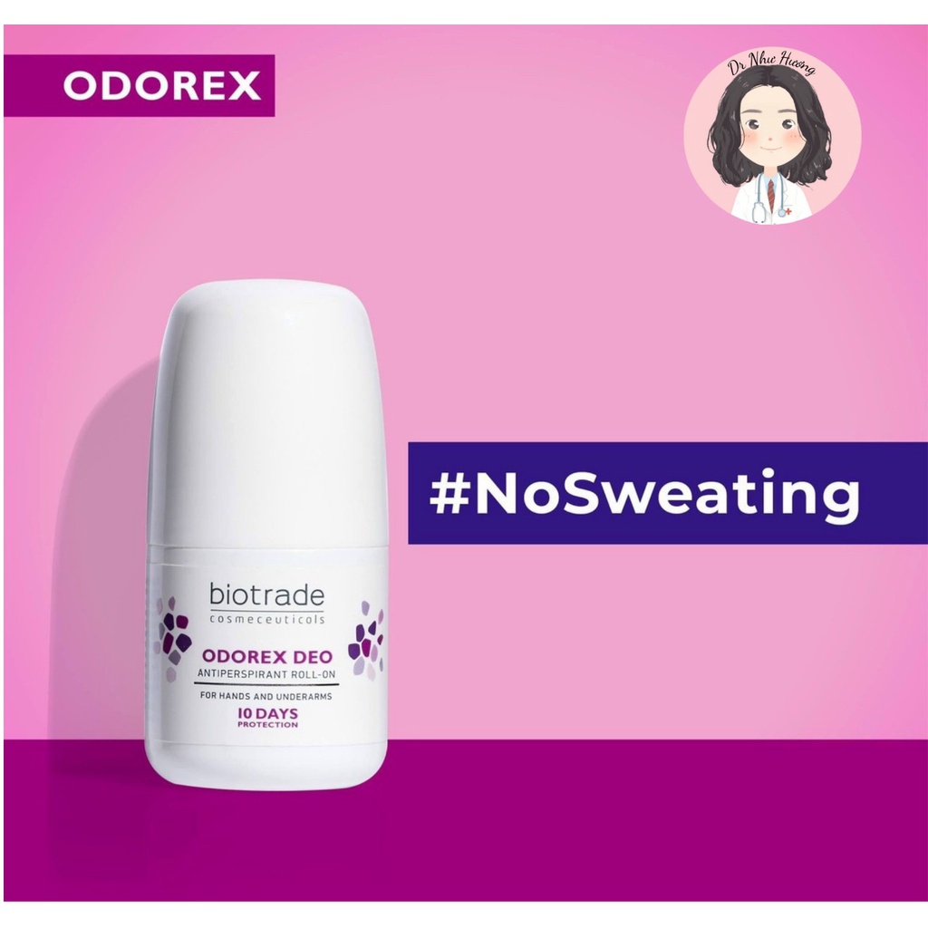 Lăn khử mùi Odorex Deo Biotrade ngăn ngừa mồ hôi, hương thơm dễ chịu
