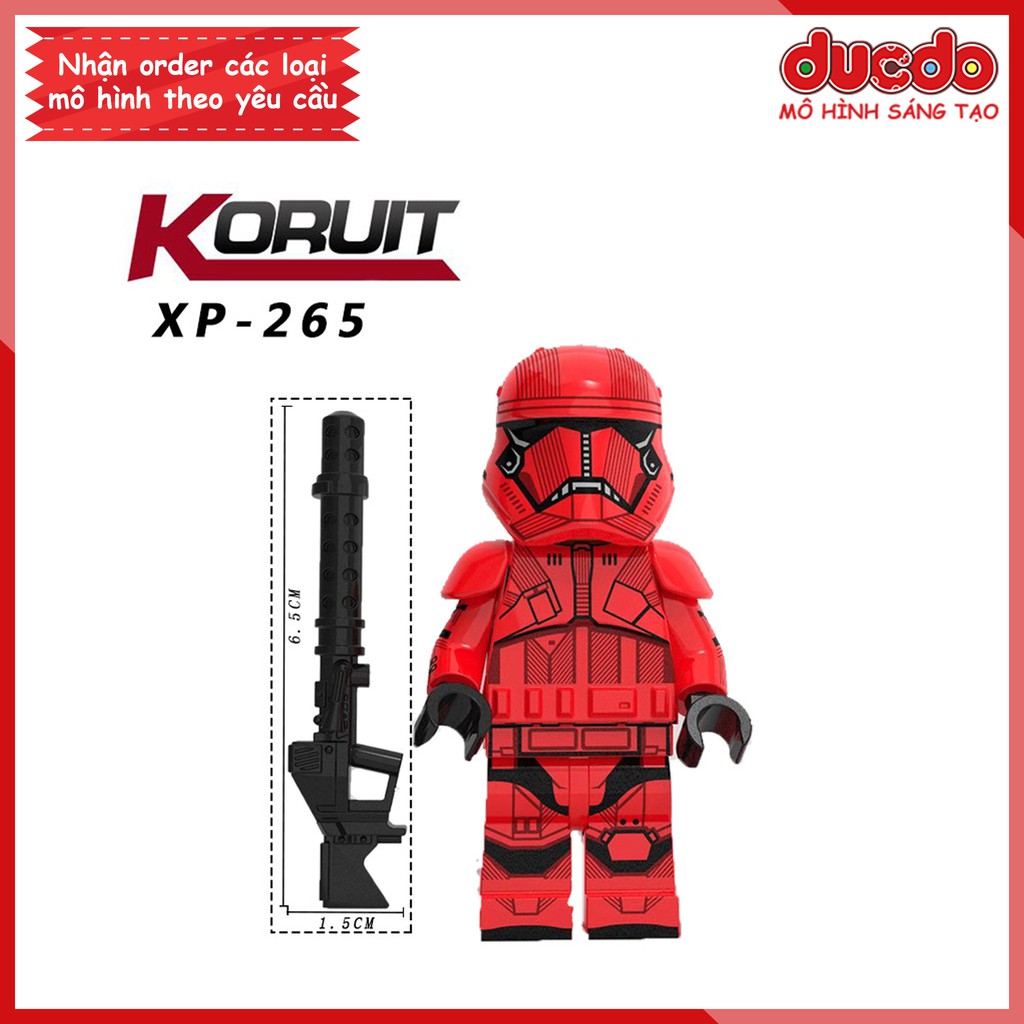 Minifigures các nhân vật trong Star War full vũ khí - Đồ chơi Lắp ghép Xếp hình Mô hình Mini Iron Man KT1034 Koruit