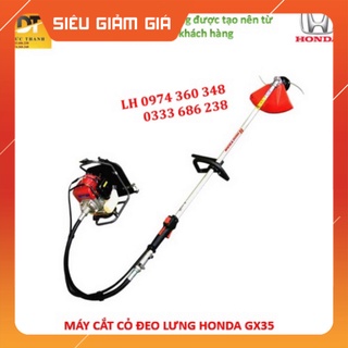 Cam kết Chính hãng Máy cắt cỏ đeo lưng cần mềm HONDA GX35 Nhập khẩu Thái Lan. Bảo hành 12 Tháng