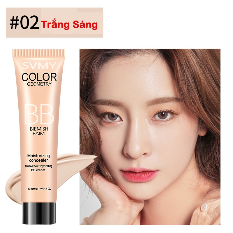 Kem nền lâu trôi dưỡng ẩm kiềm đàu SVMY 30ml giúp da trắng sáng mịn màng A100