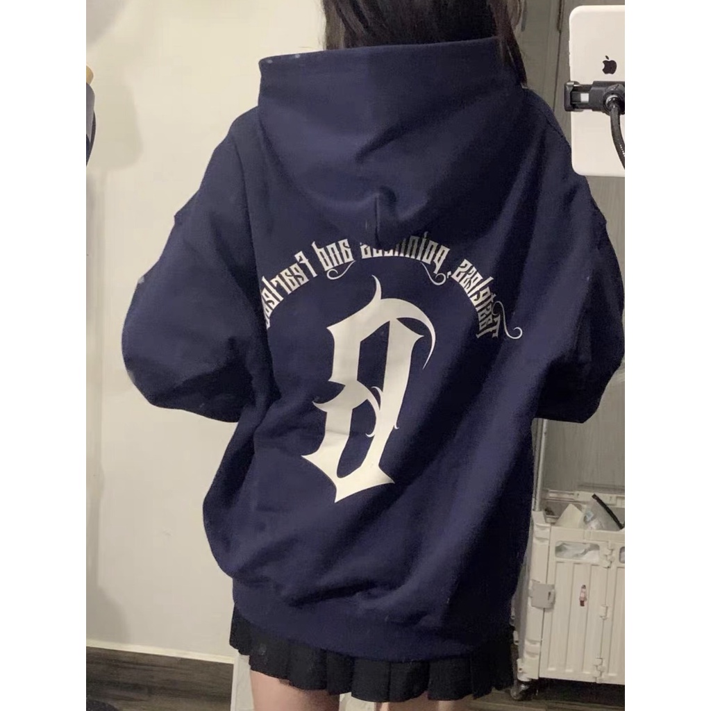 Áo Hoodie Form Rộng Chữ B Mũ 2 Lớp Unisex Nỉ Ngoại Dày Dặn Phong Cách Hàn Quốc