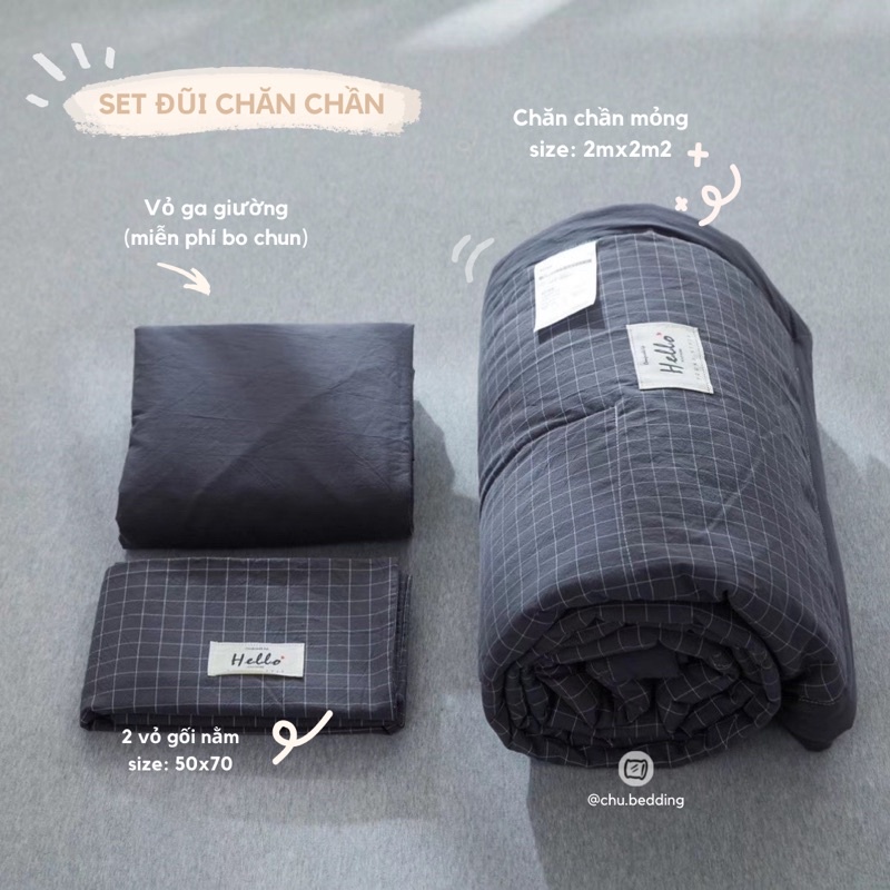 FULL SET 100% COTTON ĐŨI NHẬT CHĂN CHẦN