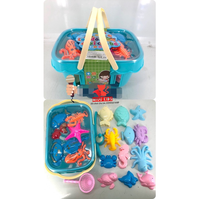 Đồ Chơi Câu Cá Có Giỏ Đựng Tiện Lợi Hàng Việt Nam