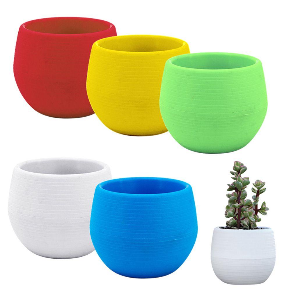 Chậu Hoa Mini Nhiều Màu Sắc Để Bàn Trang Trí Phòng Khách