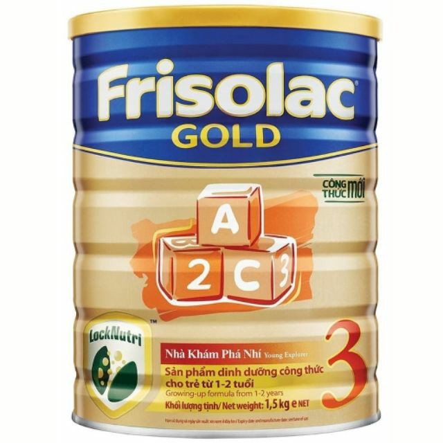 (CÓ QUÀ)Sữa bột FRISOLAC GOLD 3 1500G