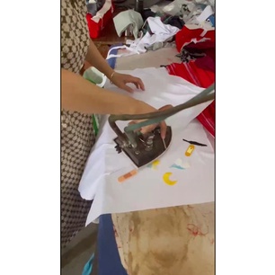 Miếng Dán Ủi Quần Áo Thêu Chữ Tiếng Anh / Hoạt Hình Dễ Thương DIY