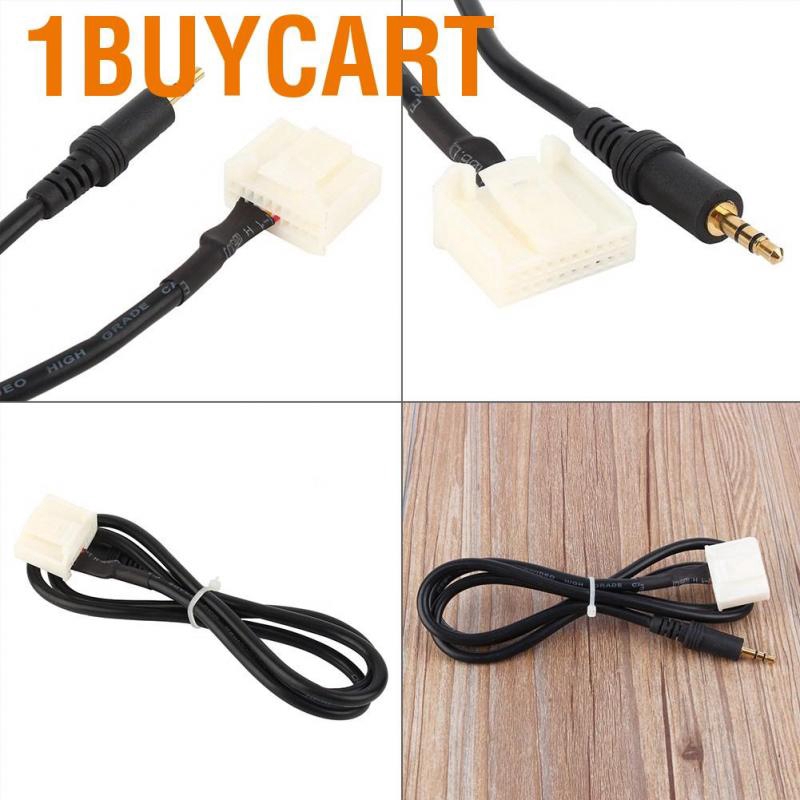 1 Dây Cáp Âm Thanh 3.5mm Aux Mp3 Cho Xe Hơi Toyota 2018