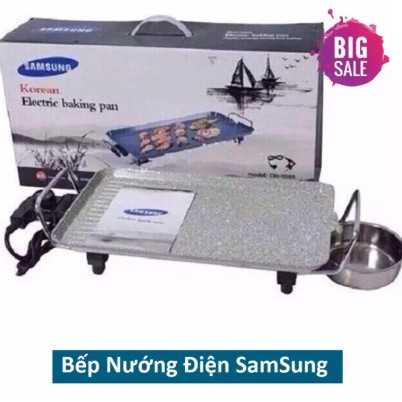 Bếp nướng điện không khói Samsung công suất 1600W với núm xoay điều chỉnh nhiệt độ 5 mức độ