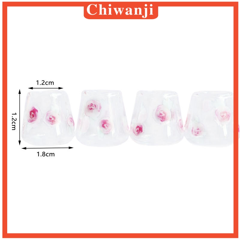 Set 4 Cốc Nước Mini Cho Nhà Búp Bê 1 / 6 1 / 8 1 / 12 3-6 Tuổi