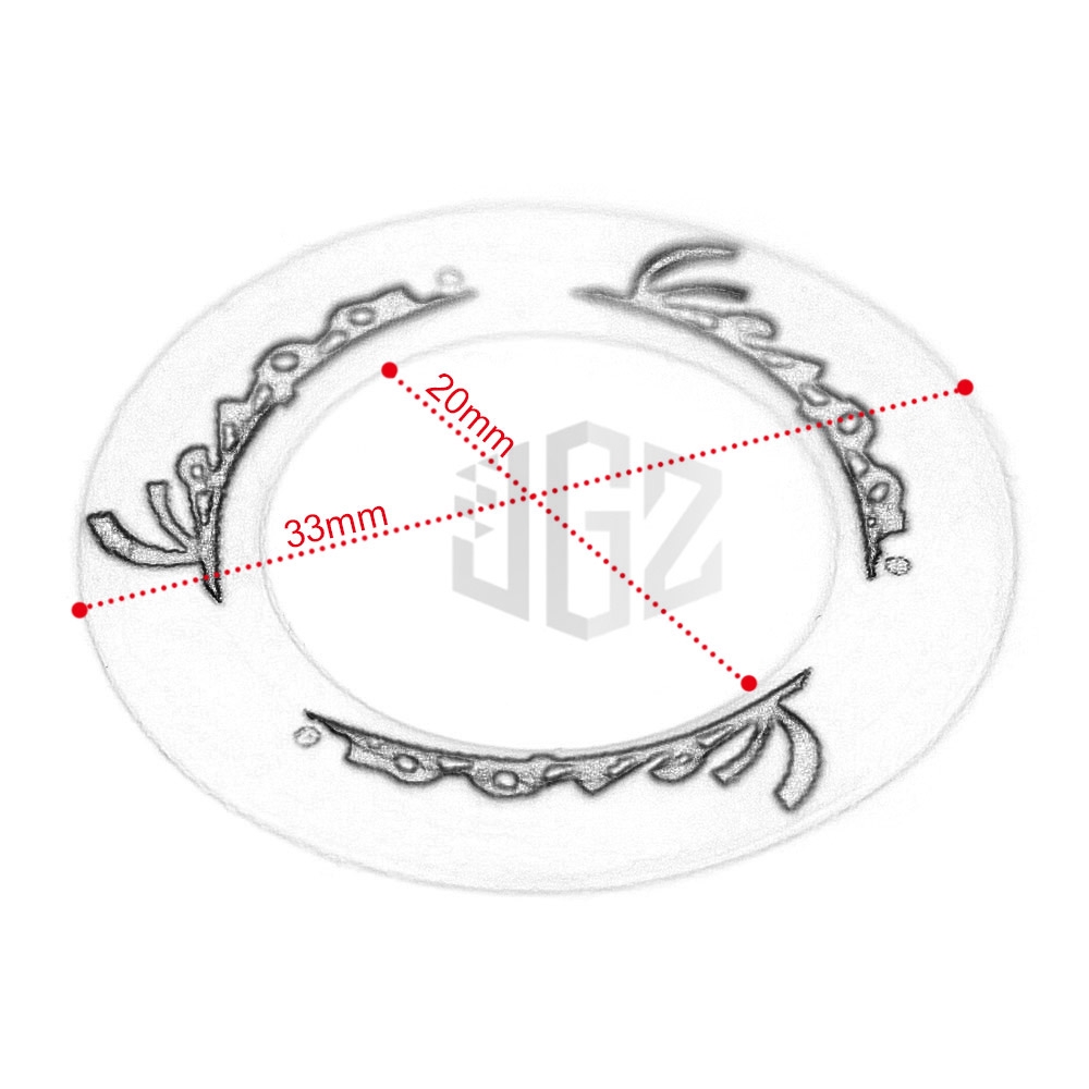 Vòng tròn hình nhẫn đậy công tắc đánh lửa xe máy màu dạ quang dành cho Vespa GTS Sprint Primavera LXV 150