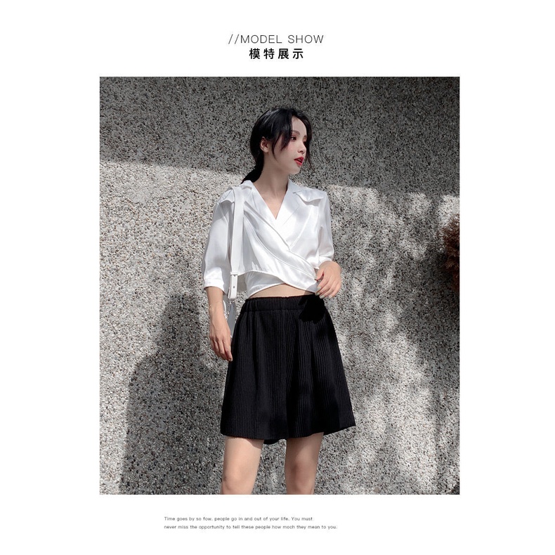 Quần đùi ống rộng size S-5XL phong cách Hàn Quốc thời trang dành cho nữ