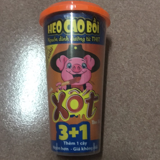 Combo 10 hộp xúc xích lắc Heo cao bồi hộp 60g đủ màu