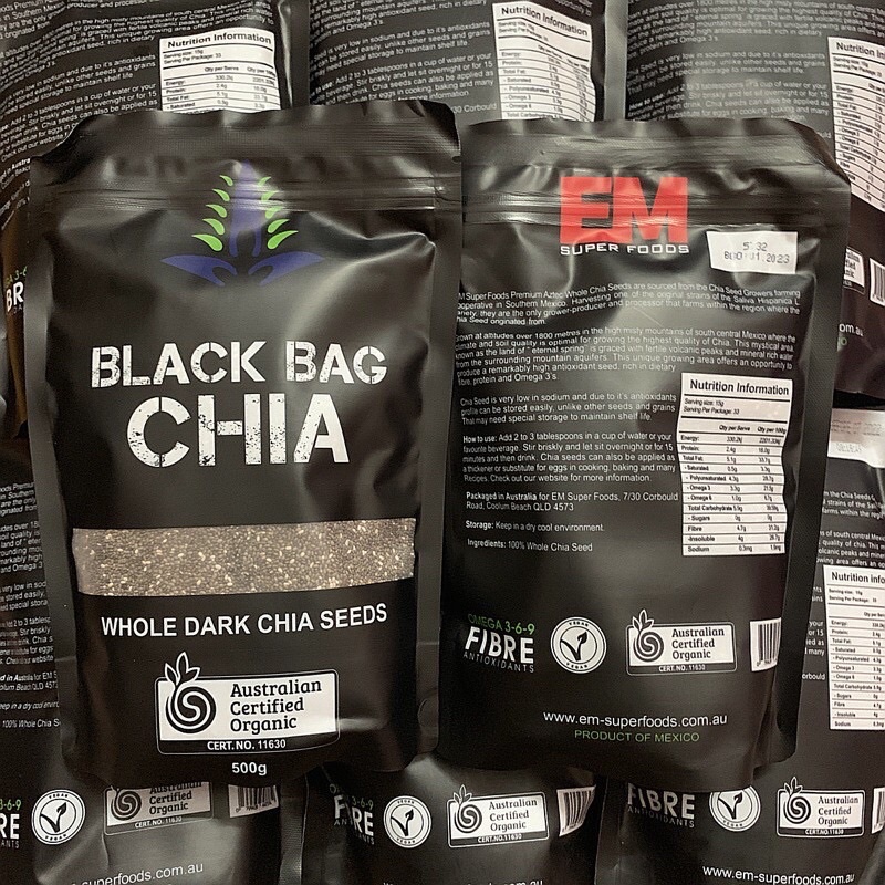 Hạt chia giảm cân, túi đen 500g