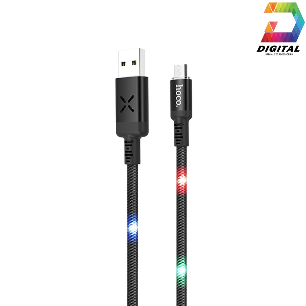 Cáp Sạc Nhanh Hoco U63 Cổng Micro USB Chính Hãng Phát Sáng Theo Nhạc