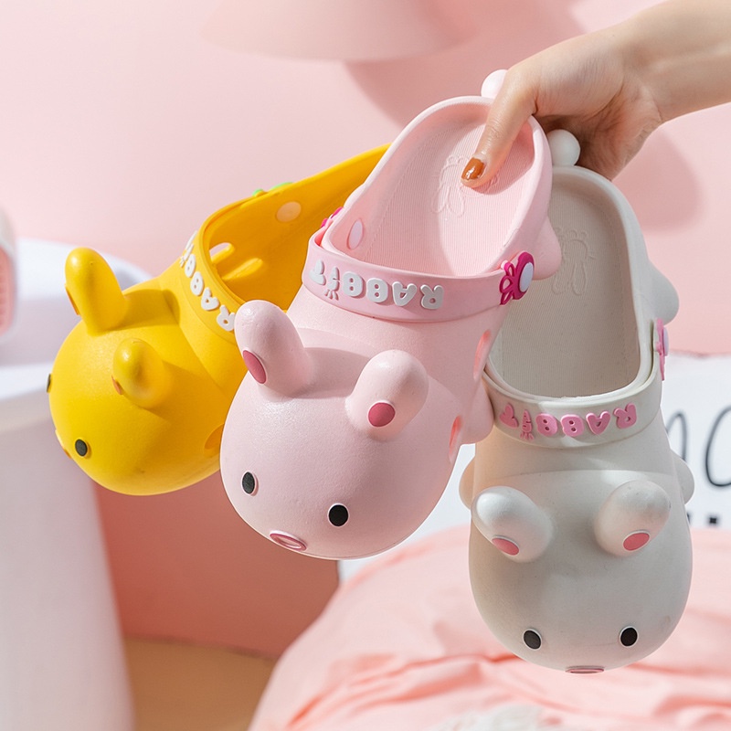 Dép Mùa Hè Hình Thỏ Dễ Thương Phong Cách Mới Hợp Thời Trang Cho Nữ Sinh