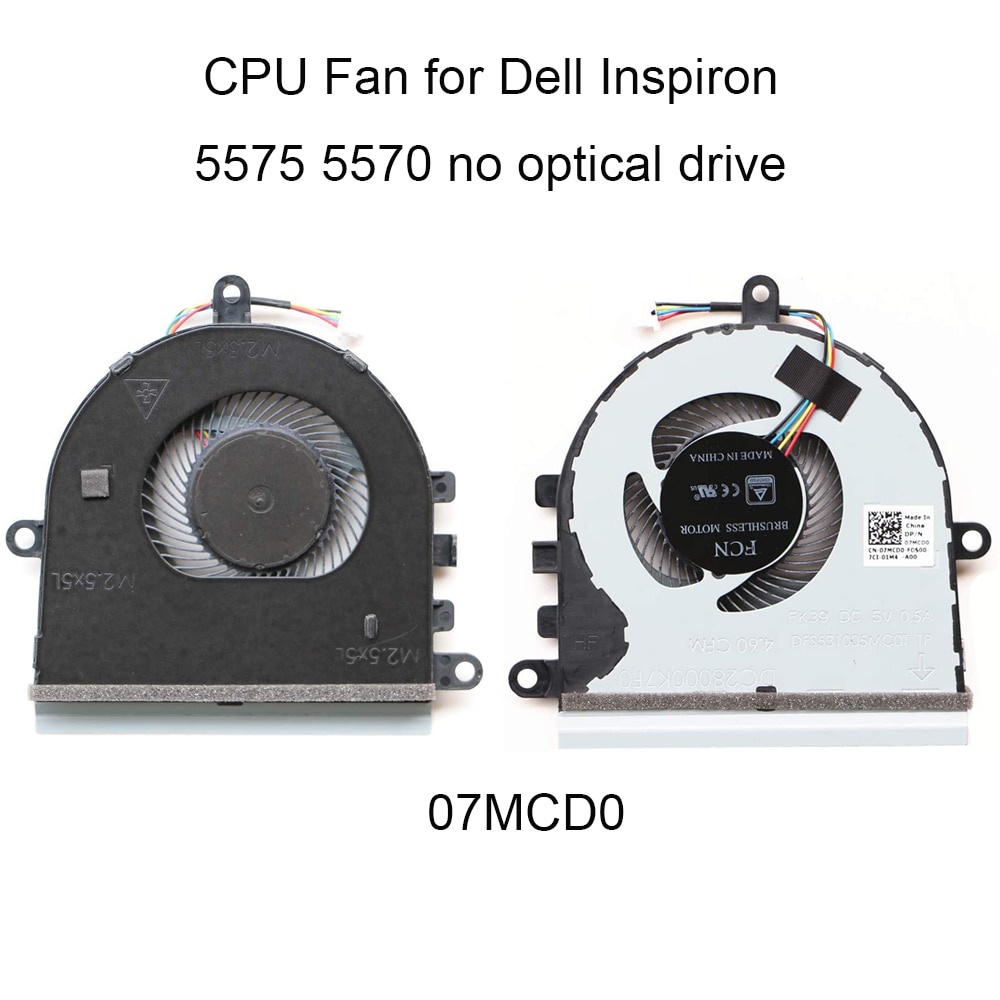 (FAN) QUẠT LAPTOP DELL INS 5570 (MÁY CÓ Ổ DVD / MÁY KHÔNG Ổ DVD) dùng cho Inspiron 15 5570 5575 5770 5775, Latitude 3590