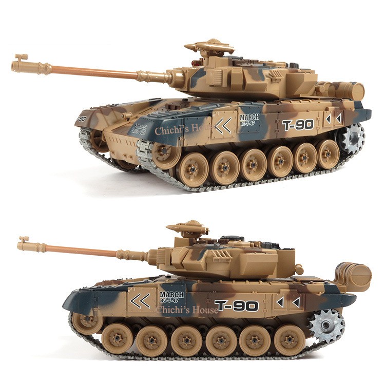 Đồ chơi xe tăng điều khiển phóng hạt nhựa T-90g