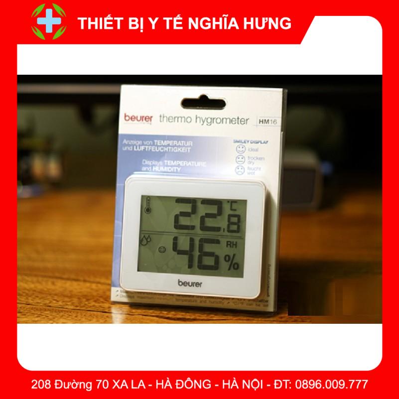 Nhiệt Kế Điện Tử Đo Nhiệt Độ, Độ Ẩm Beurer HM16 [Chính Hãng Đức]