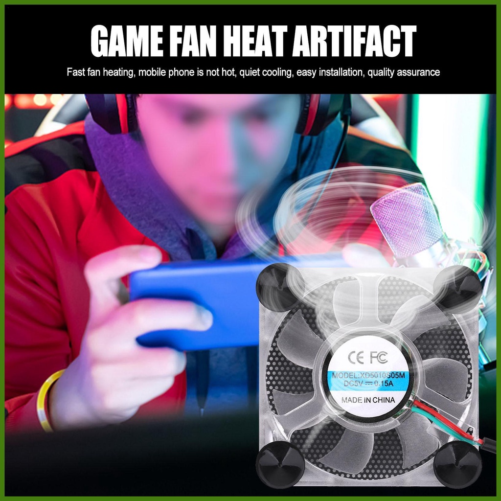 Quạt Mini Làm Mát Di Động Có Thể Sạc Lại Cho Chơi Game/ Live Stream