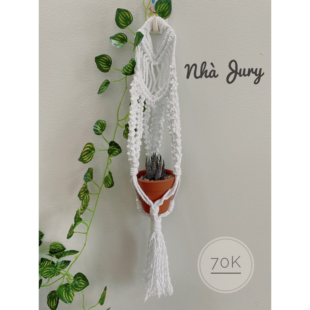 [Giá ưu đãi] Dây Macrame treo cây cảnh trang trí