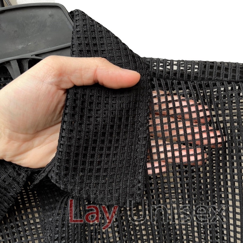 Áo sơ mi nam lưới tay dài xuyên thấu sexy form rộng