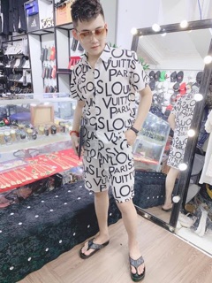 Bộ nam chất lụa L.V Sang chảnh