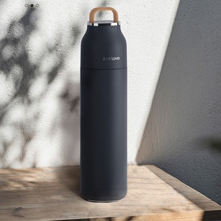 Bình giữ nhiệt Just Love 500ml dạng phích có nắp cốc uống đi kèm