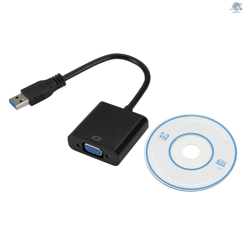 BF USB3.0 To VGA Adapter USB to VGA External Video Card VGA Converter for Desktop Laptop PC to Monitor Projector