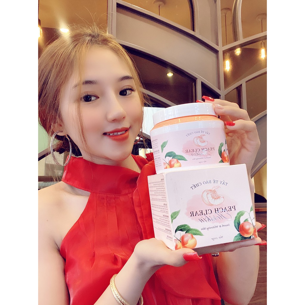 Tẩy da chết Đào toàn thân Body PEACH CLEAR đào cải thiện da viêm lông , sáng da loại bỏ da chết sần sùi,chống lão hóa da | BigBuy360 - bigbuy360.vn