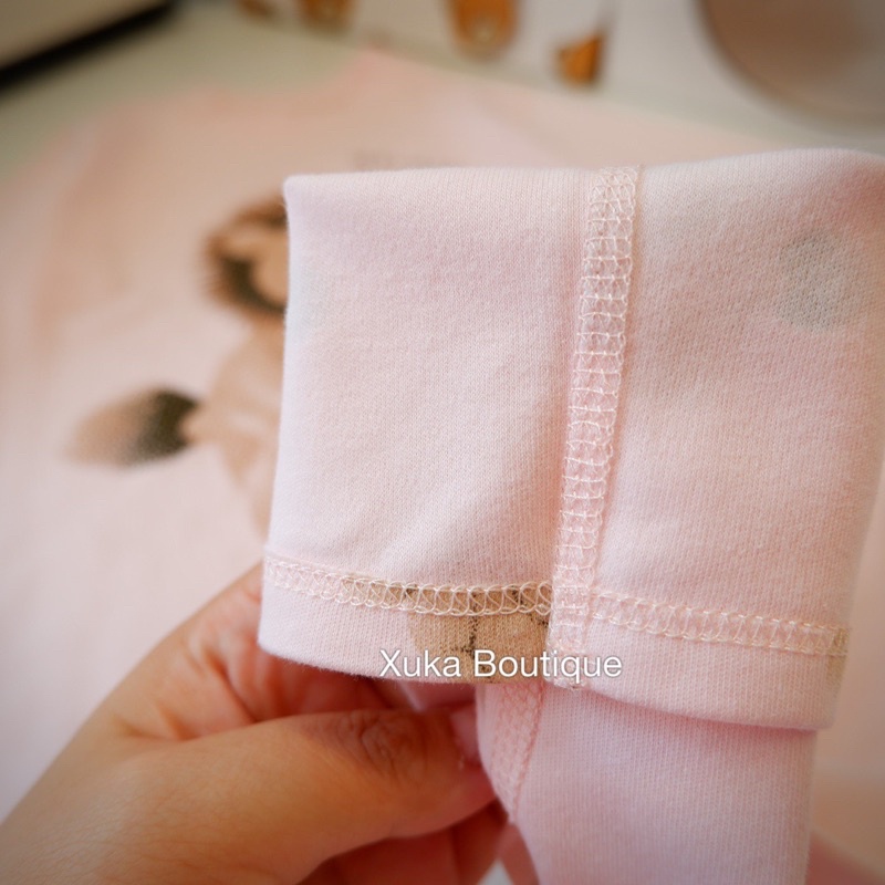 Bộ Quần Áo Dài Tay Sư Tử Thu Đông QCCC Cotton Dày Cao Cấp Bé Gái Bé Trai [Ảnh Thật]