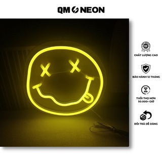Happy Face Led Neon Sign Trang Trí Trên Tường | Phòng Ngủ | Góc Làm việc | QùaTặng
