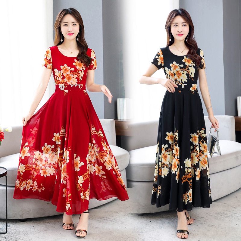 Đầm Chữ A Dáng Dài Ôm Eo Màu Sắc Ngọt Ngào Thời Trang Cho Nữ