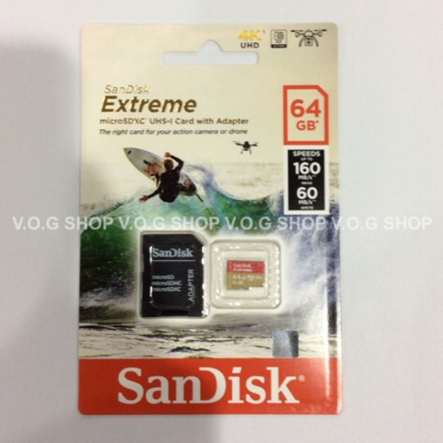 Thẻ Nhớ Micro Sdxc 64 / 160 - Uhs 1 Hiệu Sandisk