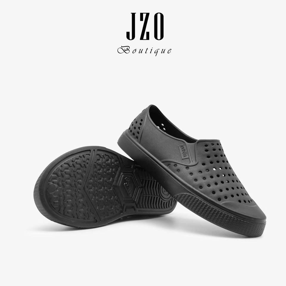 [Chính hãng - Phom nhỏ] Giày nhựa URBAN nam nữ đi mưa đi biển D2201 - Đen trơn