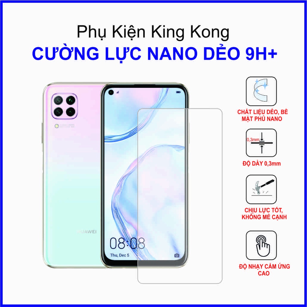 Dán cường lực Huawei Nova 7i cường lực nano dẻo 9H+