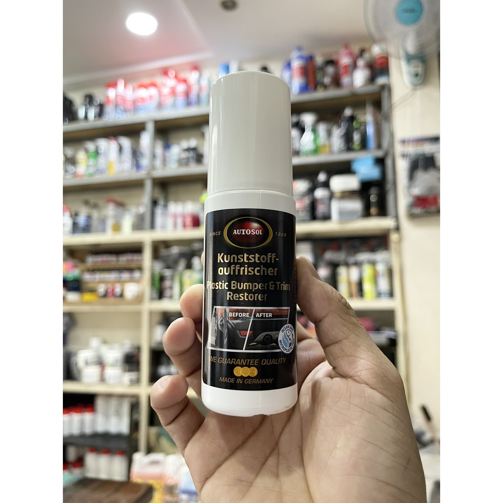 DUNG DỊCH BÔI PHỦ PHỤC HỒI ĐỘ MỚI VÀ BẢO VỆ NHỰA NHÁM AUTOSOL BUMPER & TRIM RESTORER 75ML 008251