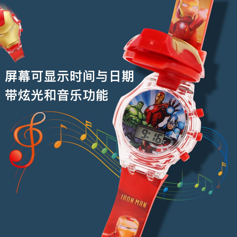 Đồng Hồ Điện Tử Hình Hulk Hoạt Hình Cho Trẻ Em