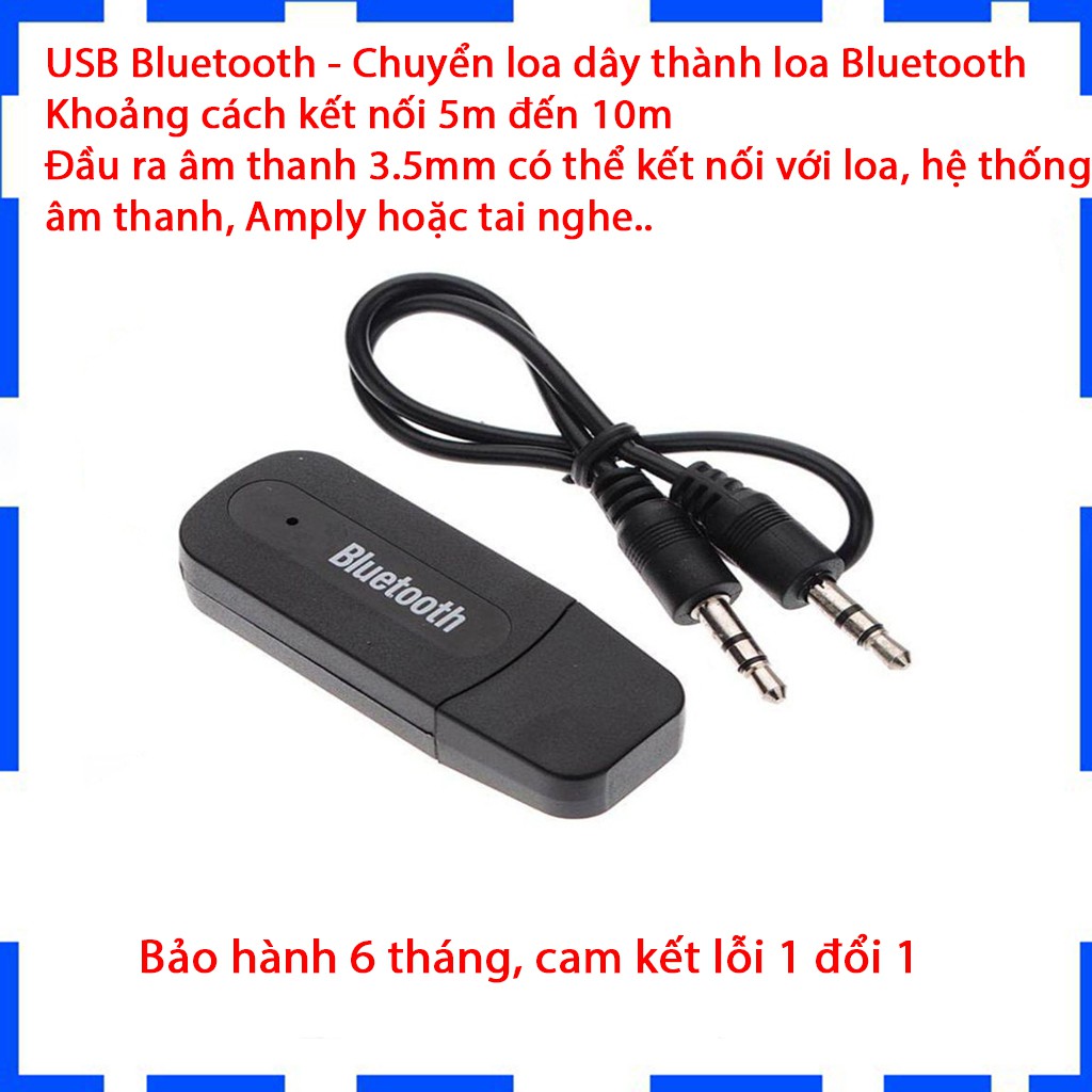 USB BLUETOOTH - Chuyển loa dây USB thành loa BLUETOOTH - Bảo hành 6 tháng