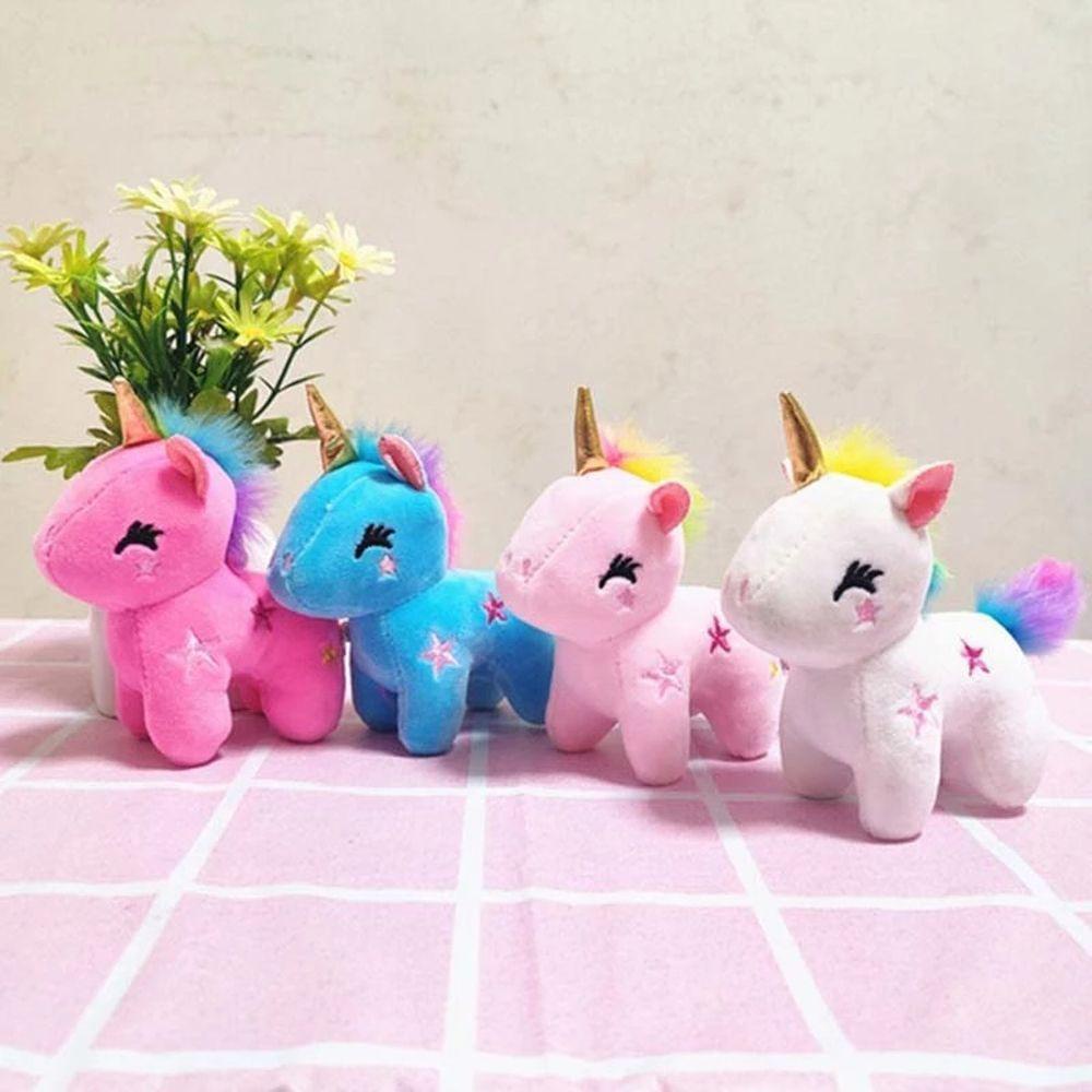 Móc Khóa Hình Kỳ Lân Phối Lông Màu Sắc Ngọt Ngào REBUY1