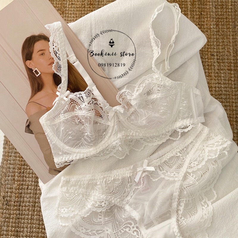 - Đồ Lót Ren Không Đệm - Set Đồ Lót Ren Có Gọng - Bộ Đồ Lót Ren Sexy - Bộ Đồ Lót Ren Không Đệm Mút