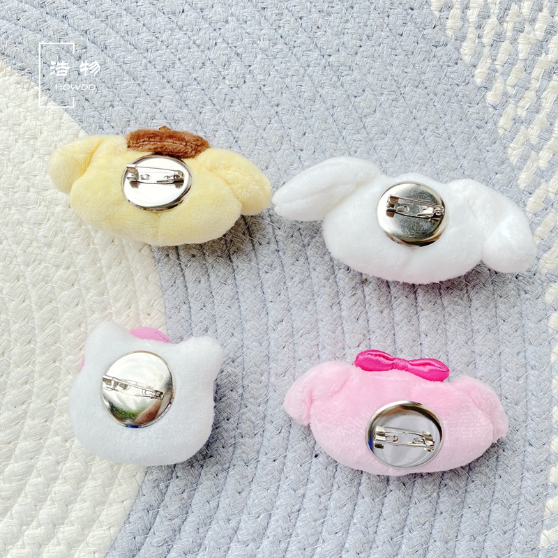 Ghim Cài Quần Áo / Túi Xách Hình Melody Cinnamon Pudding Dog Kuromi Xu Hướng
