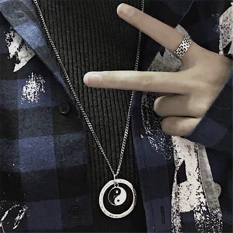 [Spot] Dây Chuyền Dài Phong Cách Hip Hop Cá Tính 123923Dây Chuyền Phong Cách Harajuku Cổ Điển Cho Nam Nữ