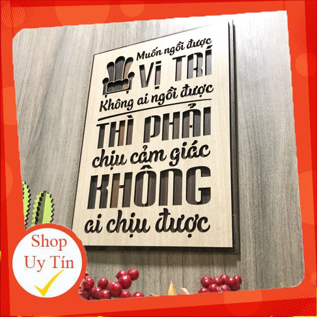 Tranh tạo động lực treo tường trang trí văn phòng - Câu nói của Sơn Tùng MTP